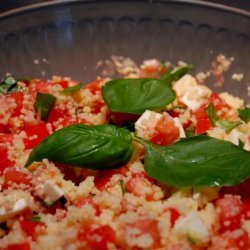 Fresh Mozzarella, Tomato, and Basil Couscous Salad recipe