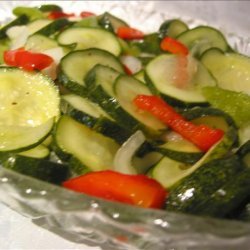 Crisp Cucumber Freezer Pickles recipe