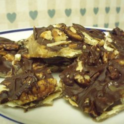 Chocolate Toffee Candy Cookies (Saltine Candy) recipe