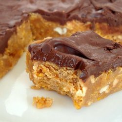 No-Bake Chocolate, Peanut Butter, Corn Flake Bars recipe