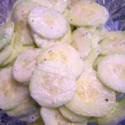 Quick Sour Cream Cucumbers recipe