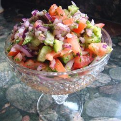 Persian Tomato and Cucumber Salad (Salad Shiraz) recipe