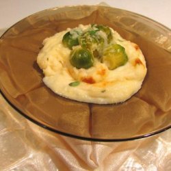 Divine Mashed Potatoes W/Fontina-Sage-Brussels Sprouts #5FIX recipe