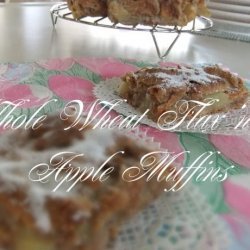 Whole Wheat Flax'n Apple Muffins recipe