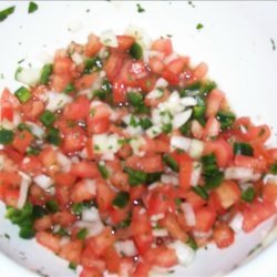 Salsa Mexicana (Fresh Tomato and Chiles) recipe