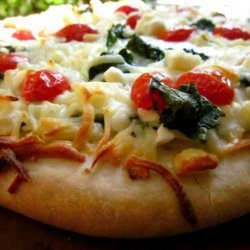Spinach Garlic Pizza recipe