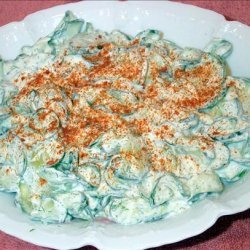 Grandma Varga's Hungarian Cucumber Salad (Uborkasalata) recipe