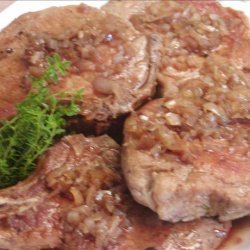 Pork Chops in Balsamic Vinegar and Shallot Sauce recipe