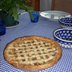 Fresh Rhubarb Pie recipe
