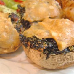 Olive Oyl's Treat for Popeye (Spinach stuffed Mushrooms) recipe