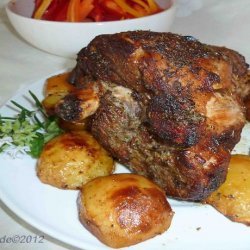 Greek Roast Leg of Lamb with Potatoes recipe