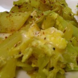 Cabbage and Potato Fry recipe
