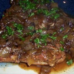 Chicken Thighs With Sweet Onion Balsamic Relish recipe