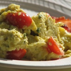 Scrambled Eggs With Fines Herbes and Tomatoes recipe