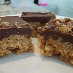 Chocolate, Butterscotch, Pb Rice  Krispies Treats recipe