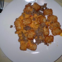 Beef and Onion Tater Tot Casserole recipe