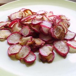 Crispy Baked Radish Chips (Low Fat/Low Carb) recipe