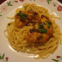 Light Chicken Piccata With Linguine recipe