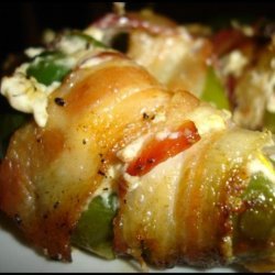 Bacon Wrapped Stuffed Jalapeno Peppers recipe
