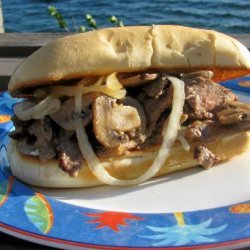 Leftover Steak Sandwich With Onions and Mushrooms recipe