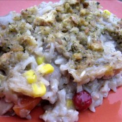 Turkey Pot Pie With Stuffing Crust (Using Leftovers) recipe