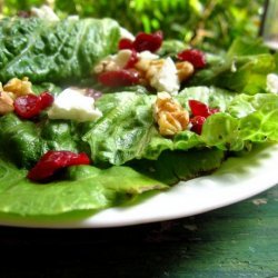 Spring Mix With Walnuts, Cranberries and Goat Cheese recipe