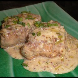 Pork Medallions With Mustard-Chive Sauce recipe
