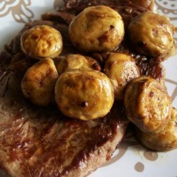 Garlic Steak With Mushrooms recipe
