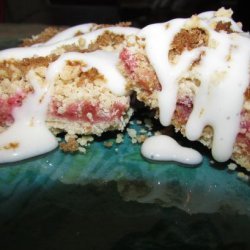 Strawberry Rhubarb Dessert Bars recipe