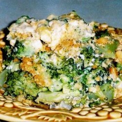 Broccoli Ritz Cracker Casserole recipe