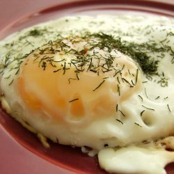 Fried Eggs With Dill recipe