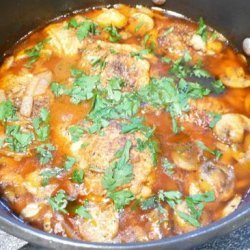 Braised Chicken Thighs With Button Mushrooms recipe
