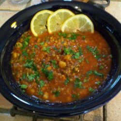 Moroccan Lentil and Chickpea Soup recipe