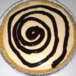 No Bake Creamy Peanut Butter Fudge Pie recipe