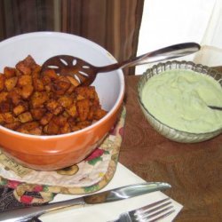 Sweet Potato Oven Fries With Avocado Dip recipe