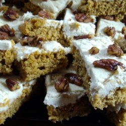 Maple Frosted Pumpkin Bars recipe