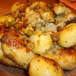 Kittencal's Greek Roasted Lemon-Garlic Chicken With Potatoes recipe