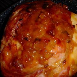 Baked Ham Glazed With Pineapple and Chipotle Peppers recipe