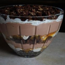 Caramel Brownie Cheesecake Trifle recipe