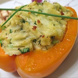 Potato-Stuffed Red Bell Peppers recipe