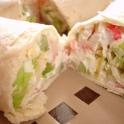 Crab Salad Tortilla Wraps * Subway Copycat recipe