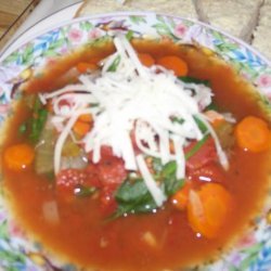 Tomato Spinach Slow Cooker Soup - 0 Points recipe