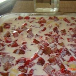 Maryann's Upside Down Rhubarb Cake recipe
