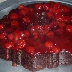 Chocolate Cherry Upside Down Cake recipe