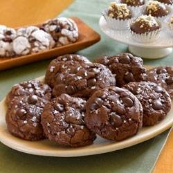 Chocolate Truffle Cookies with Sea Salt recipe
