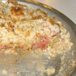 Rhubarb Crumble Pie recipe