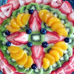 Fruit Pizza with White Chocolate recipe