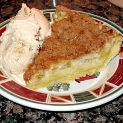 Sour Cream Rhubarb Pie recipe