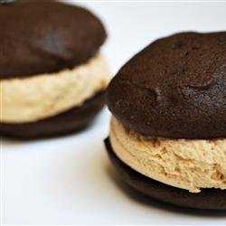 Stef's Whoopie Pies with Peanut Butter Frosting recipe