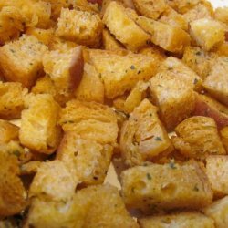 Microwave Croutons recipe